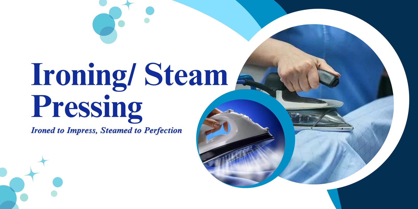 Ironing / Steam Pressing Banner